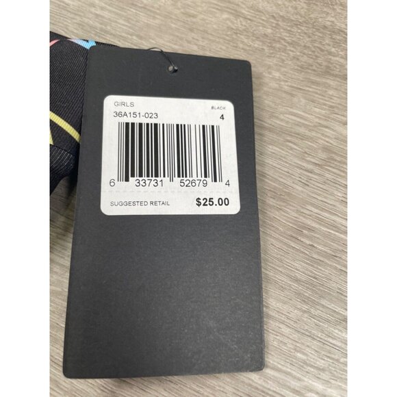 Converse Leggings Kids Size 4 XS 3-4 Years Logo Black Rainbow Stars - Picture 3 of 8